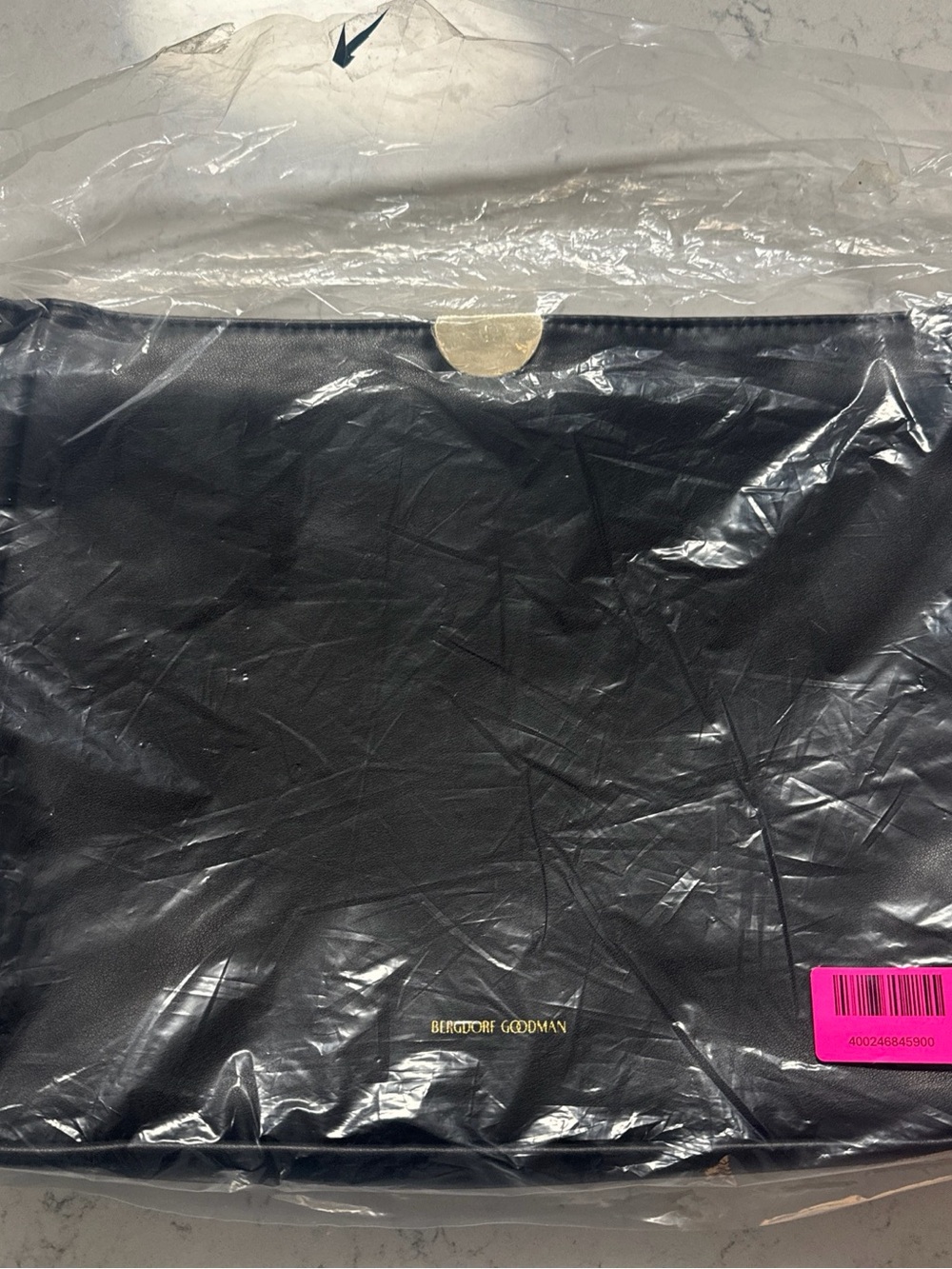 Bergdorf Goodman Black Vegan Leather
Clutch Bag - Picture 2 of 8